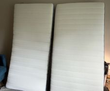 2 Ikea Valevag Mattresses 90x190 Hardly Used