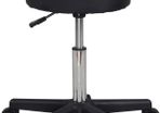 Black Adjustable Rolling Cushion Tattoo Massage Hydraulic Salon Stool,5 Wheels (FREE POSTAGE)