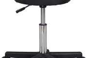 Black Adjustable Rolling Cushion Tattoo Massage Hydraulic Salon Stool,5 Wheels (FREE POSTAGE)