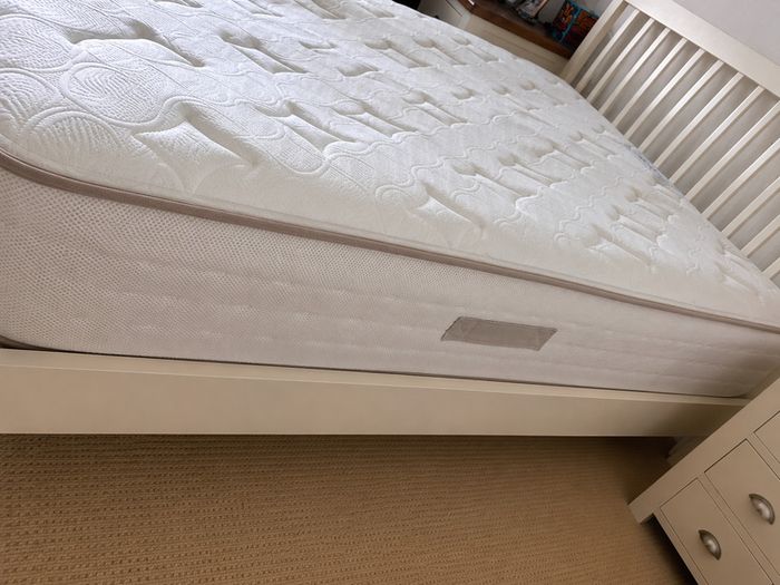 Classic Ivory Double Bed and Matress Excellent Condition