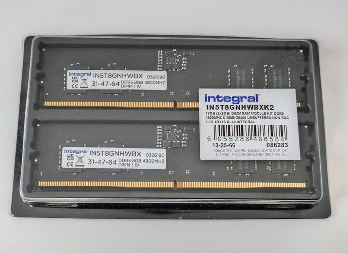 16gb DDR5 (8gbx2) Integral Memory Kit