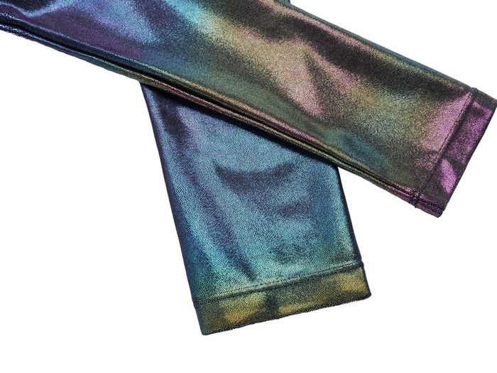 Girls Gymnastics Leotard Kid Long-Sleeved 4Pcs Gymnastics Outfit Printed Gymnastik Suit,Sparkly Athletic Bodysuit,Leotards Shorts Headband Storage Bag,Training Dancewear Set