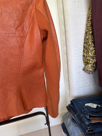 Cigno Nero Genuine Leather Jacket in Tan  UK 10 / EU 38