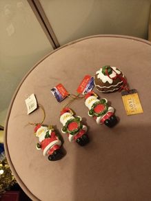 4 christmas hanging decorations from Carraig Donn