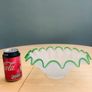 Vintage Art Glass Hand Blown Fruit Bowl Image 3