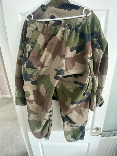 Military surplus camo uniform