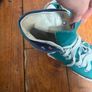 Converse Hi Tops, Teal Blue Image 6