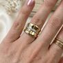 Silver Harry Ivens | Genuine White Zircon Eternity Band Image 2