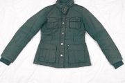 Purificacion Garcia PG Sport Vintage Dark Green Hooded Utility Field Jacket Size M
