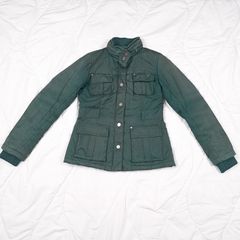 Purificacion Garcia PG Sport Vintage Dark Green Hooded Utility Field Jacket Size M