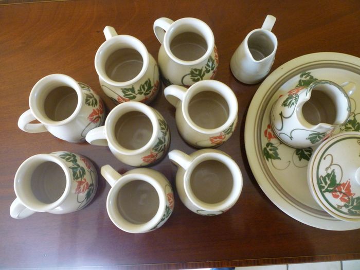 Stoneware Jackson Pottery Coffee tea service 12 pieces. IMMACULATE. CLASSIC STONE WARE