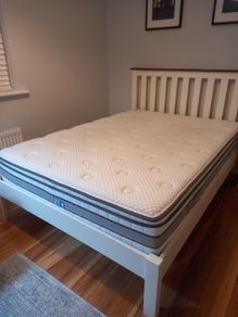 Double bed frame and high quality mattress
