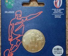 France 0.25 Euro Base Metals Uncirculated Coin 2023 - Ireland - Rugby World Cup France