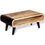 Coffee Table Rough Mango Wood 90x55x39 cm Image 4