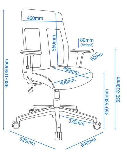 Alphason Laguna Chair - Black - Aoc1705blk
