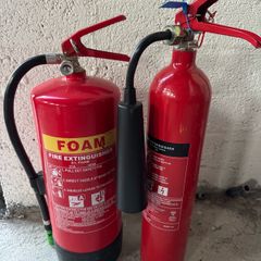 Foam and Co2 extinguisher