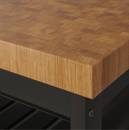 IKEA Vadholma Kitchen island with Rack