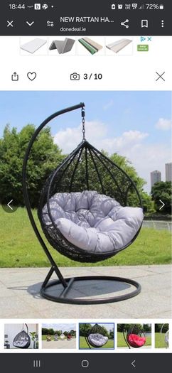 New Garden Rattan Hanging Swing Egg Chairs / Delivery