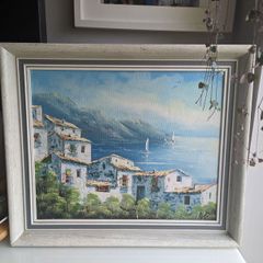 Oil picture with frame