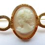 Vintage Exquisite English Cameo on a bar pin Image 3