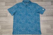Travis Mathew Patterned Golf Polo Shirt Mens 3XL