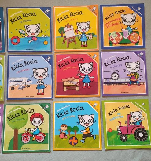 40 Preschool children's books in Polish (Kicia Kocia & others)