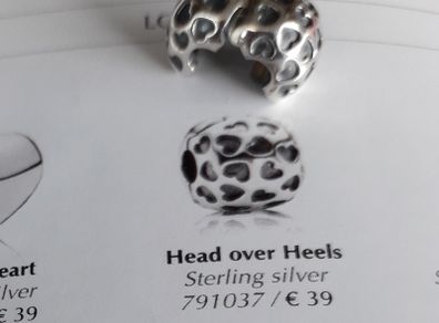 new genuine pandora Head over Heels clip