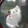 Vintage cat oriental silk screen Image 5