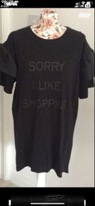 top long tunic top with Logo medium