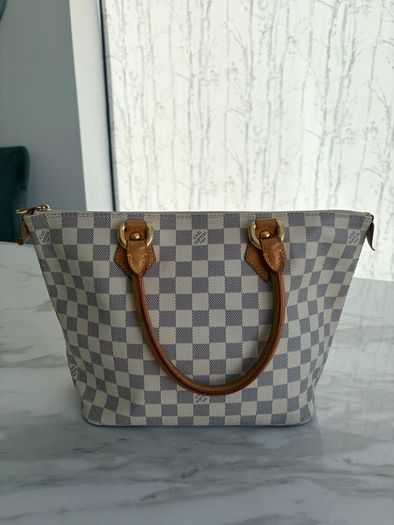 Louis Vuitton Damier Azur Canvass Saleya PM bag