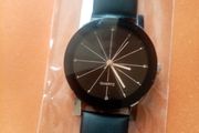 New mens casual watch. Black strap.