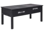 Coffee Table Black 100x50x45 cm Wood