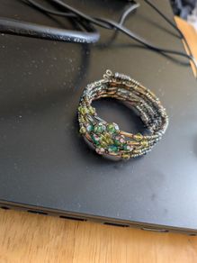 Multi-strand beaded wrap bracelet