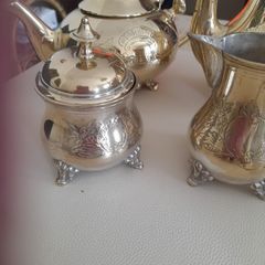 4 Piece vintage silver coffee Tea set