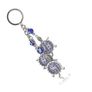 Keychain. EVIL EYE Lucky Blue Crystal Tortoises KeyChain. Image 3