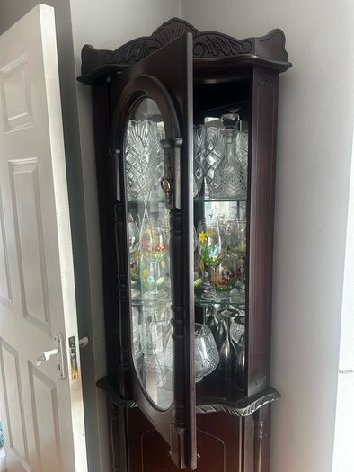 solid Mahogany corner display