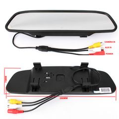 Automobile Vehicle 4.3 Inch High Clear Rearview Mirror Monitor Back A Car Image Digital Screen Back A Car First DVD Display