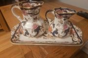Vintage Mason's Ironstone Matching 2 Jugs &amp; Tray