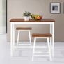 Bar Table and Stool Set 3 Pieces Solid Wood Image 3