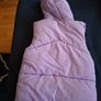 Purple Gilet jacket and cream jumper Image 3