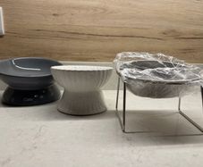 3 brand new cat feeding/water bowls