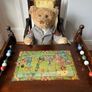 Antique High Chair folds Inlaid Play Table Image 2