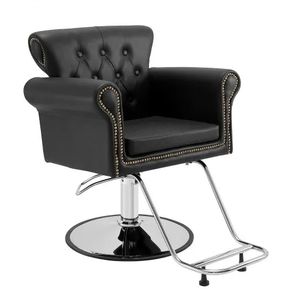 Salon Chair, Barber Chair for Hair Stylist, Styling Chair with Heavy Duty Hydraulic Pump, 360 Swivel Hair Salon Chair with Footrest for Beauty Spa Shampoo, Max Load Weight 330 lbs, Black
