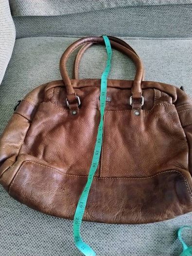 Spikes and Sparrow large brown genuine leather handbag in very good condition with zipped closure and internal pockets and a zipped external pocket see last five photos for exact measurements FREE STANDARD POSTAGE INCLUDED