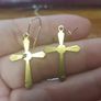 Vintage Cross Earrings Image 7