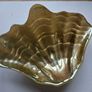 Vintage Bronze Colour Scallop Shell Shape Bowl Image 3
