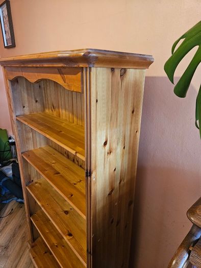 Solid Wood Standing Bookcase, Excellent Condition, Quick Sale