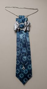 Designer Upcycled Silk Tie Unique Handmade Accessory