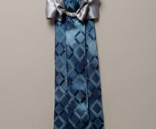 Designer Upcycled Silk Tie Unique Handmade Accessory