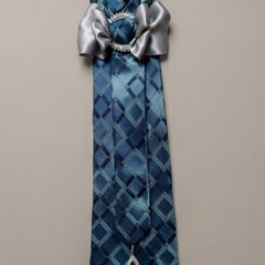 Designer Upcycled Silk Tie Unique Handmade Accessory